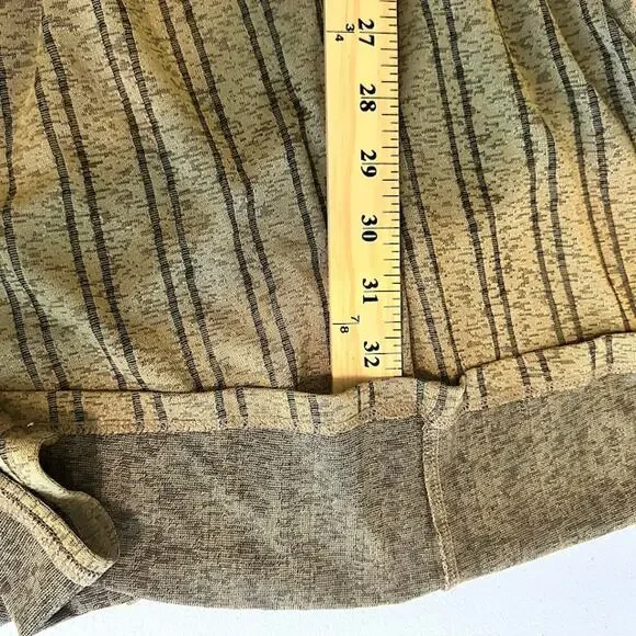 Zara Trafaluc Women's Green Brown Loose Fit Striped Shift Dress Size S - Picture 5 of 6